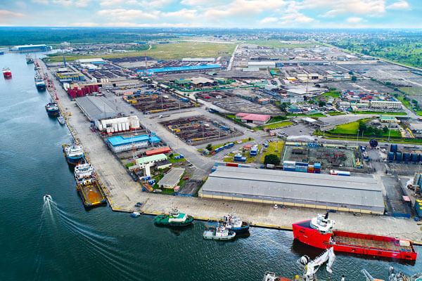 Illustrative commercial port operations for marine supply planning