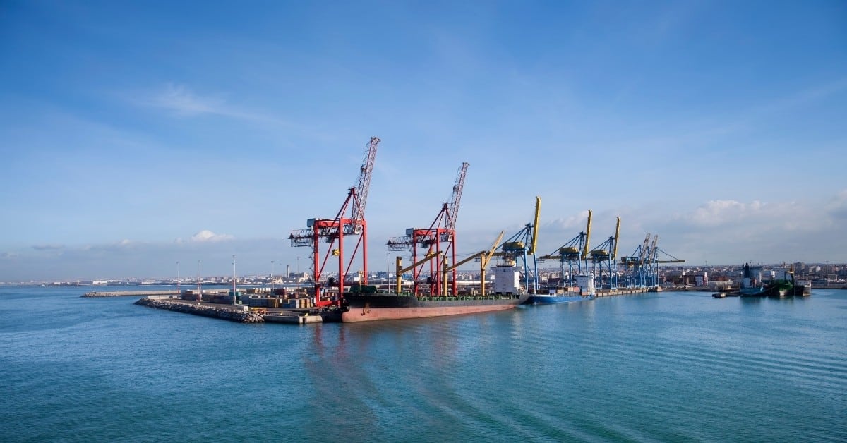 Illustrative commercial port operations for marine supply planning